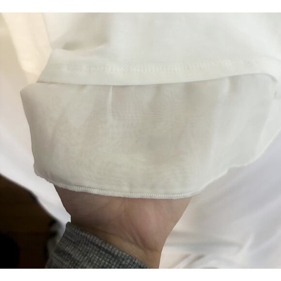 Style & Co. White Scoop Neck Blouse Womens Size M - Picture 5 of 8